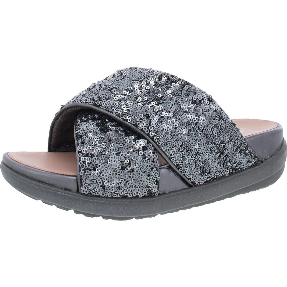 FITFLOP Limited Ed LOOSH LUXE Sequin Sandals flip flops Size 7 NWTB